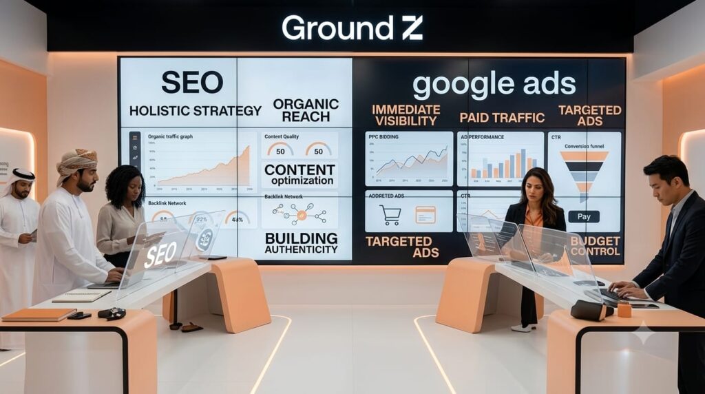 SEO أم الإعلانات الممولة في عمان
