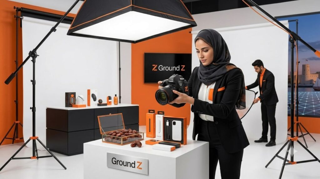 أهمية التصوير الاحترافي للمنتجات في زيادة المبيعات أونلاين مع جراوند زد