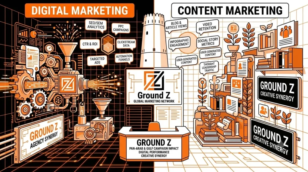 Digital Marketing vs Content Marketing | Key Differences
